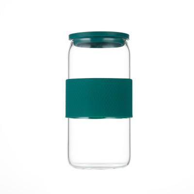 Glass Cups With Bamboo Lids and Straws 4pcs Set 16oz Wide Mouth Drinking Mason Glass Tumbler Reusable Beer Cans With 2 Brushes