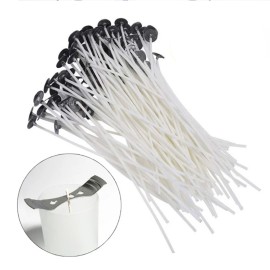 Wholesale Multi Sizes Waxed Cotton Thread Candle Wick 100pcs/set Smokeless Wicks Candle Making Set Accessories Wicks Bracket