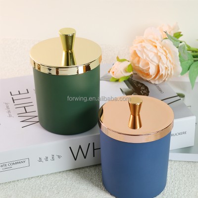 Gold Handle Candle Lid Accepts Custom logo Metal Candle Decorative Airtight Jar Lid for Dust Prevention Keep Candle Fragrance