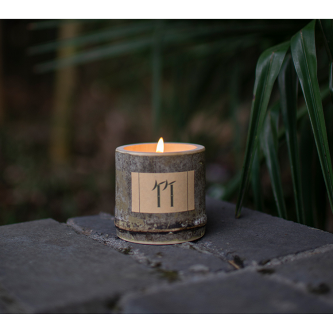 Fall House Home Decor Fragrance Wooden champagne Toast Candlewick Natural Bamboo Tube Soy Wax Scent Candle Jar Bamboo Candles
