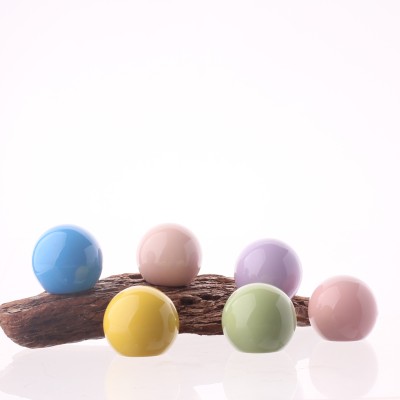 Hot Selling Round Perfume Bottle Cover Pink White Ball Shape Perfume Bottle Lid
