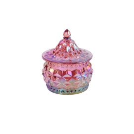 Custom Made Luxury Glass Candle Holder Container Crystal Candle Jars for Wedding Decorations or Home Use for Christmas
