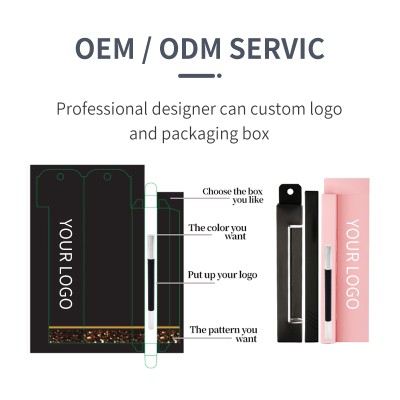 Long Lasting Waterproof Customized Paper Box Black Clear Wholesale Magnetic Eyeliner Pen for Magnet False Eyelashes