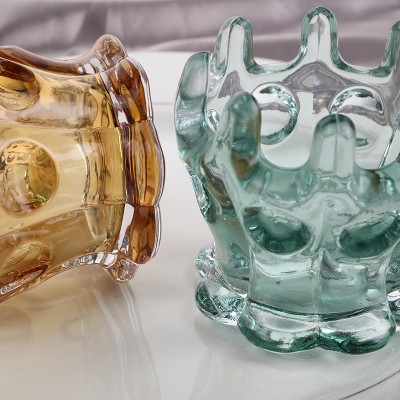 Hot Sale Luxury Crystal Glass Candle Jar New Style Home Decoration With Classic Design Creative and Personality-Filled