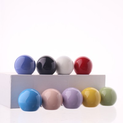 Hot Selling Round Perfume Bottle Cover Pink White Ball Shape Perfume Bottle Lid