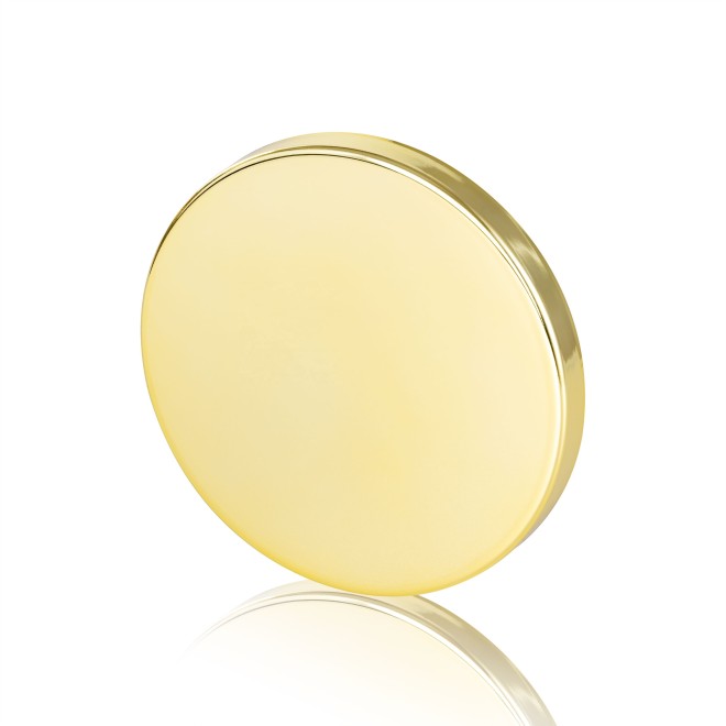 Custom Luxury Shiny Gold Plated Candle Jar Lid Metal Gold Candle Lid with Silicone Sealing Ring