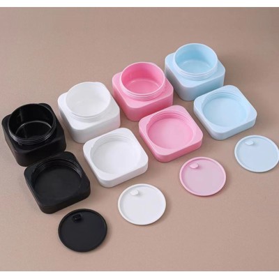 30ml 50ml Matte Pink Blue White Black Matte Cream Jar Pp Plastic Cosmetic Powder Jars