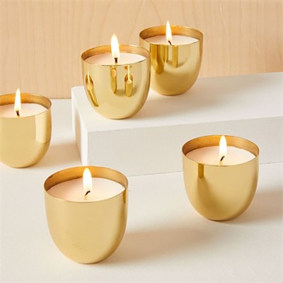 Custom Aromatherapy Candle Aluminum Jar Home Decoration Solid Balm Round Jar Double-layer Anti-rust Frosted Metal Jar