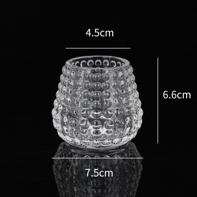Cross-border new European pine cone candle cup candlestick romantic candlelight dinner props aromatherapy table decoration