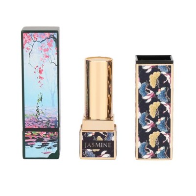 Square Lipstick Tube Luxury Cosmetics Packaging Plastic