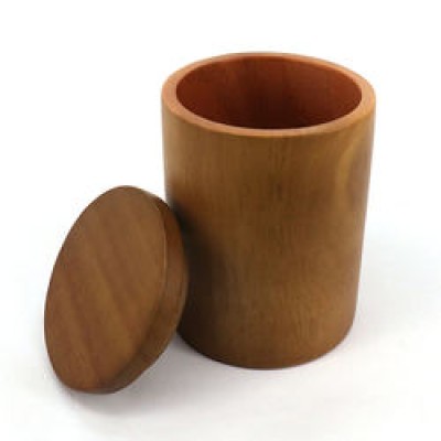 Factory Direct Supply Customized Wooden Jar Wooden Candle Jar or Wooden Storage Container D90*110mm