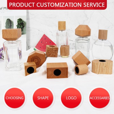 Vietnam Wholesale Natural Cork Bamboo Glass Perfume Bottle Seal Cap Wooden Lid