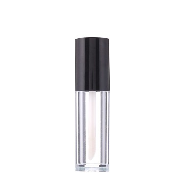 Hot Selling 3.5ml Black Lid Lipstick Tubes Custom logo Empty Makeup Cosmetics Lip Gloss Tubes