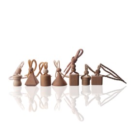 Factory Wholesale Custom Colors More Styles Screw Wooden Lids with Ropes for Car Perfume Bottle Bottle Caps & Closures