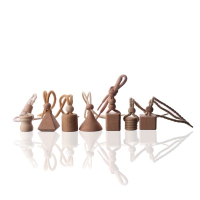 Factory Wholesale Custom Colors More Styles Screw Wooden Lids with Ropes for Car Perfume Bottle Bottle Caps & Closures