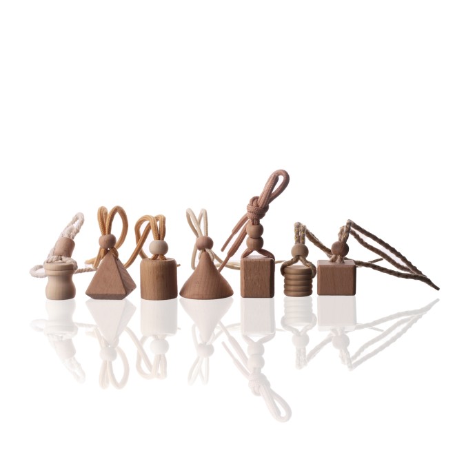 Factory Wholesale Custom Colors More Styles Screw Wooden Lids with Ropes for Car Perfume Bottle Bottle Caps & Closures