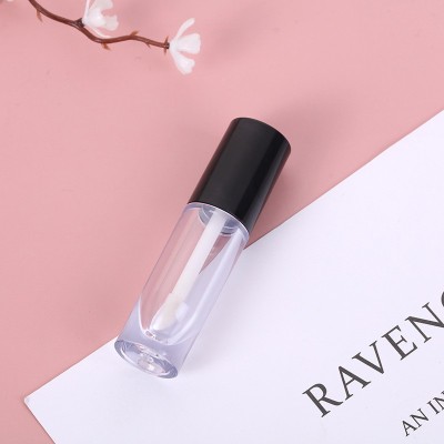 Hot Selling 3.5ml Black Lid Lipstick Tubes Custom logo Empty Makeup Cosmetics Lip Gloss Tubes