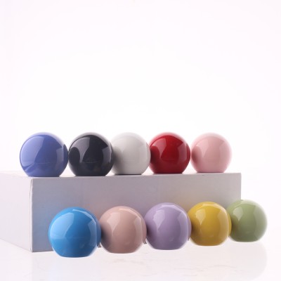 Hot Selling Round Perfume Bottle Cover Pink White Ball Shape Perfume Bottle Lid