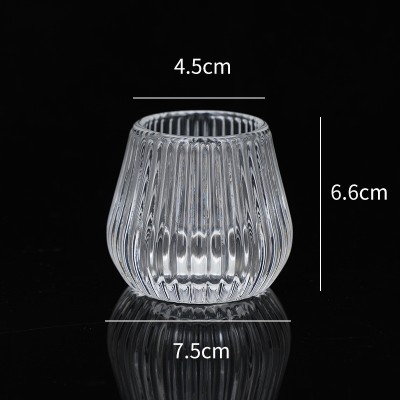 Cross-border new European pine cone candle cup candlestick romantic candlelight dinner props aromatherapy table decoration