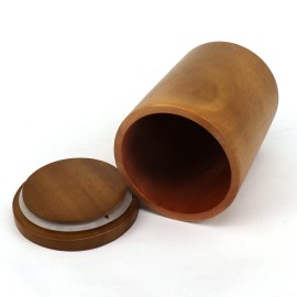 Factory Direct Supply Customized Wooden Jar Wooden Candle Jar or Wooden Storage Container D90*110mm